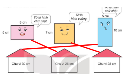 Giải toán 3 kết nối bài 50: Chu vi hình tam giác, hình tứ giác, hình chữ nhật, hình vuông