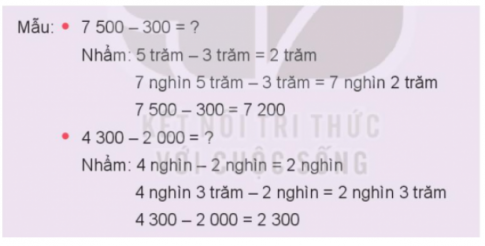 Giải toán 3 kết nối bài 55: Phép trừ trong phạm vi 10 000