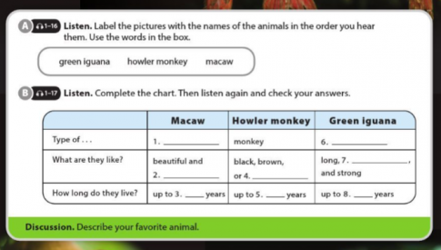 [Cánh Diều] Soạn tiếng Anh 6 Unit 2: Monkeys are amazing